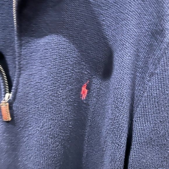 Men’s Polo Ralph Lauren XL 1/4 Zip Sweater 100% Cotton - Picture 3 of 4